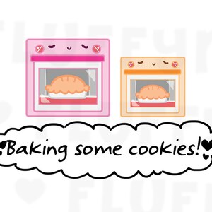 Forno para assar || Adesivos de planejador, adesivos fofos para Erin Condren (ECLP), Filofax, Kikki K, etc. DPS71