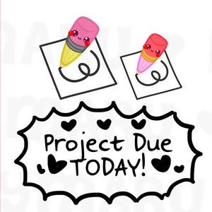 Project Deadline herinnering || Planner Stickers, leuke Stickers voor Erin Condren (ECLP), Filofax, Kikki K, enz. || DPS145