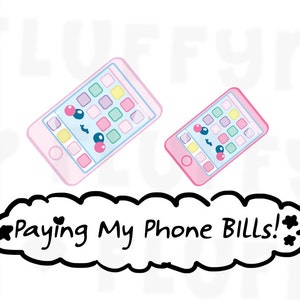 携帯電話 / 電話料金 || プランナー ステッカー、Erin Condren (ECLP)、Filofax、Kikki K などのかわいいステッカー || DPS23