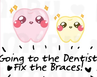 Dentist / Tooth Appointment || Planner Stickers, Cute Stickers for Erin Condren (ECLP), Filofax, Kikki K, Etc. || DPS143