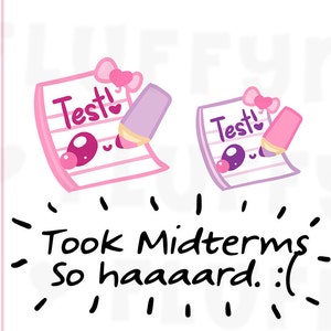 Lembrete de teste || Adesivos de planejador, adesivos fofos para Erin Condren (ECLP), Filofax, Kikki K, etc. DPS108