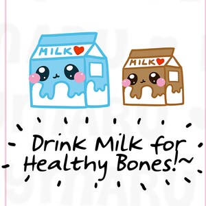 Milk Carton || Planner Stickers, Cute Stickers for Erin Condren (ECLP), Filofax, Kikki K, Etc. || DPS66