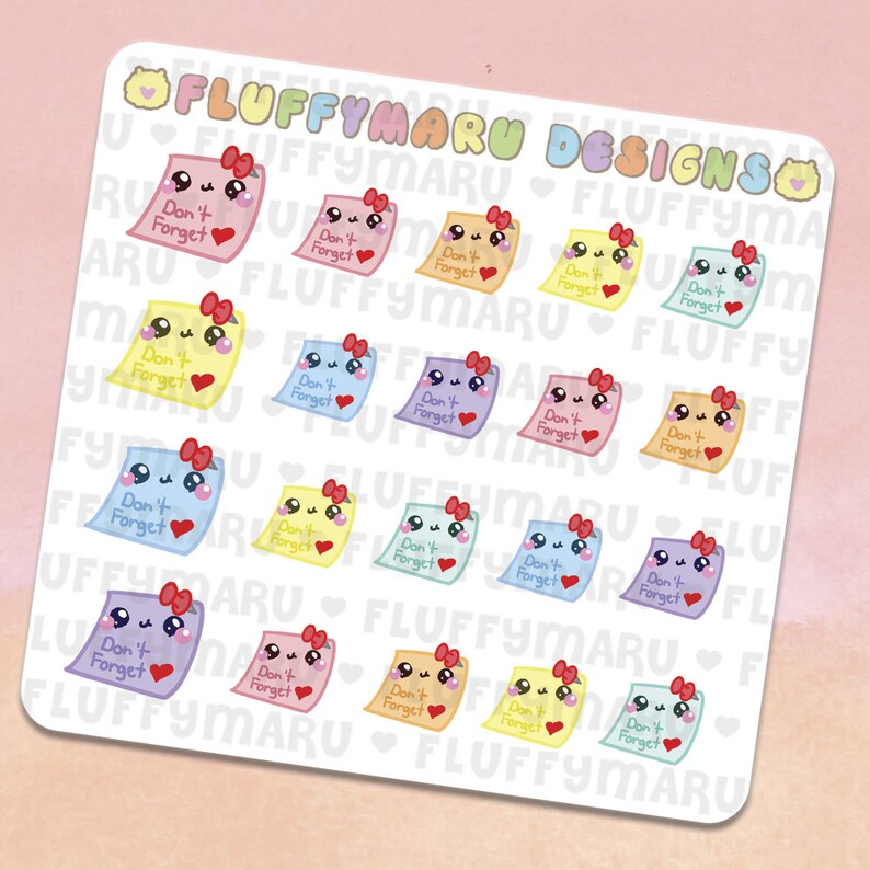 Filofax Etc Kikki K Cute Stickers for Erin Condren ECLP Don/'t Forget Reminder || Planner Stickers || DPS83