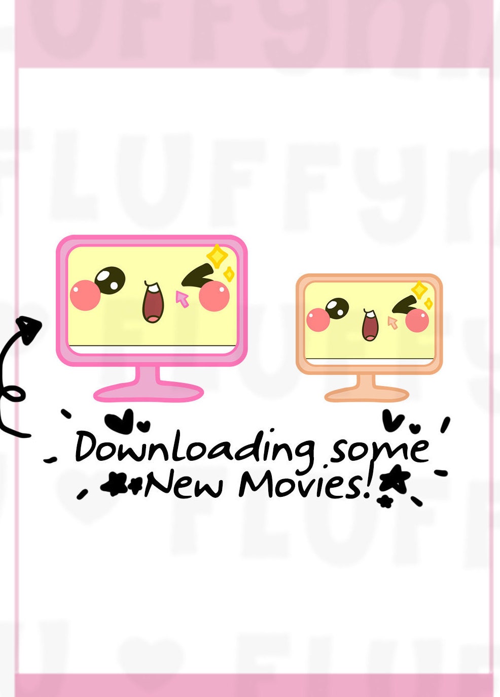 Computer Monitor / To Download Planner Stickers Cute Etsy