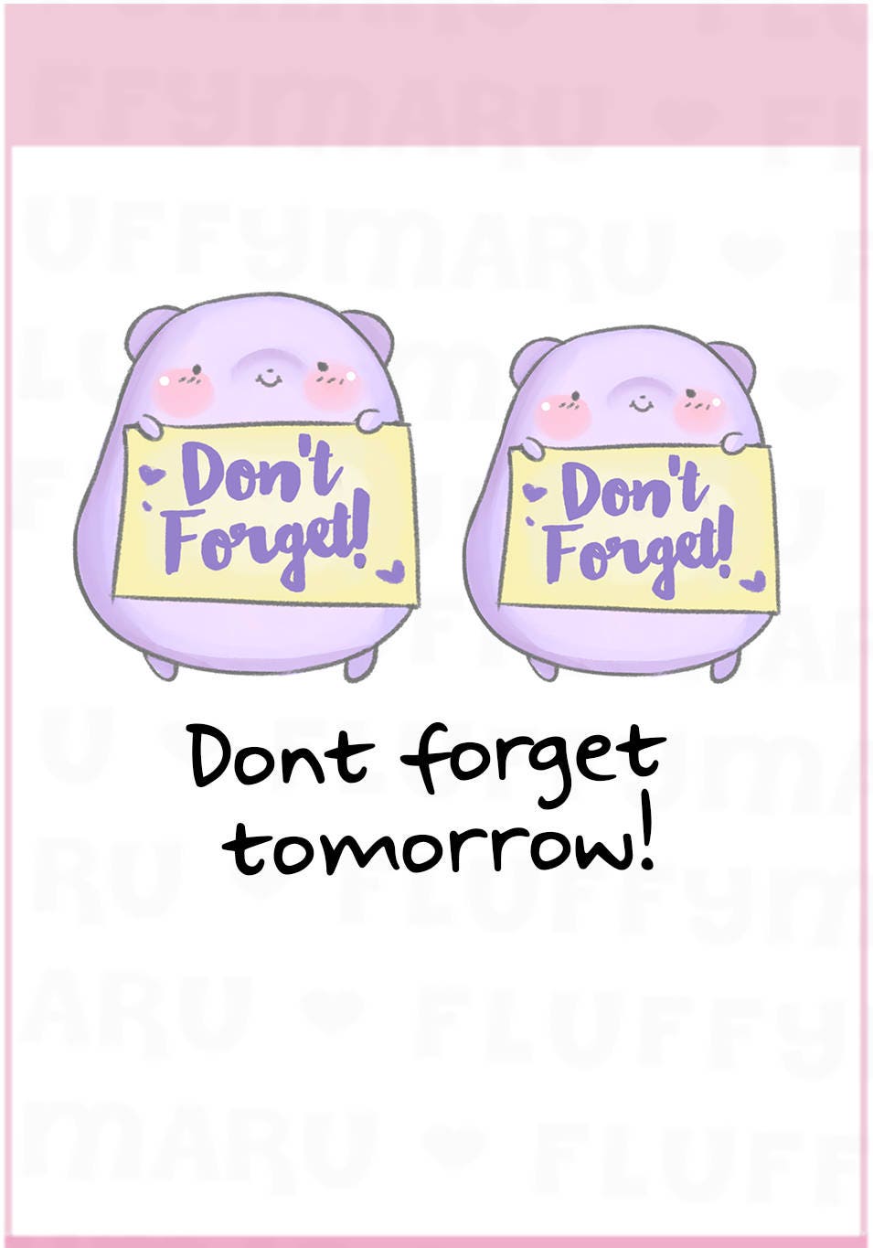 Filofax Etc Kikki K Cute Stickers for Erin Condren ECLP Don/'t Forget Reminder || Planner Stickers || DPS83