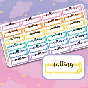 Biggie Calling Box || プランナー ステッカー、Erin Condren (ECLP)、Filofax、Kikki K などのかわいいステッカー || BSS35