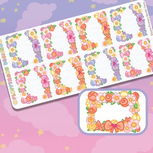 Großes Problem blumigen Rand Deko Set || Sticker, süße Sticker für Erin Condren (ECLP), Filofax, Kikki K, etc.. || BSS26