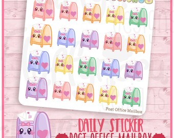 Post Office Mailbox || Planner Stickers, Cute Stickers for Erin Condren (ECLP), Filofax, Kikki K, Etc. || DPS307