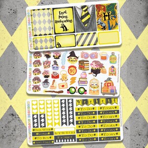 Gele magische huis planner Kit || Planner stickers, leuke stickers voor erin Condren (ECLP), Filofax, Kikki K, enz. || PKS20