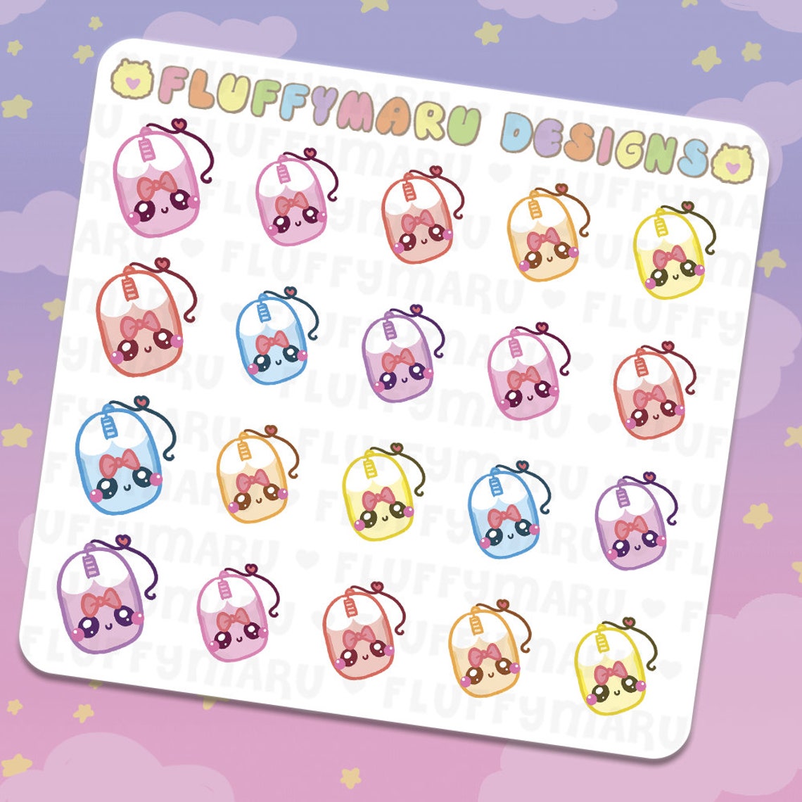 Computer Mouse Planner Stickers Cute Stickers for Erin Etsy