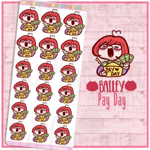 Bailey Zahlen Tag || Sticker, süße Sticker für Erin Condren (ECLP), Filofax, Kikki K, etc.. || B18