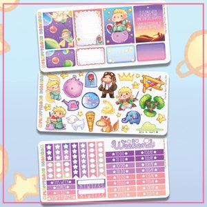The Little Prince Planner Kit || Planer Sticker, Süße Sticker für Erin Condren (ECLP), Filofax, Kikki K, etc. || PKS35