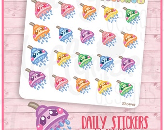 Shower || Planner Stickers, Cute Stickers for Erin Condren (ECLP), Filofax, Kikki K, Etc. || DPS70