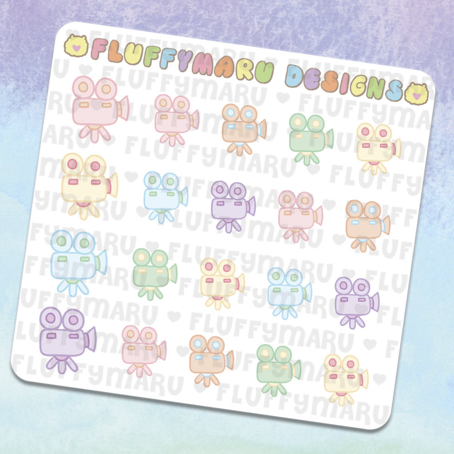 Movie Projector Planner Stickers Cute Stickers for Erin - Etsy