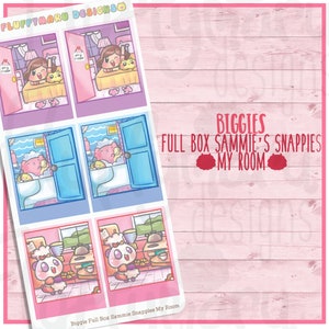 Biggie Full Box Sammie's Snappies My Room|| Planner Stickers, Cute Stickers voor Erin Condren (ECLP), Filofax, Kikki K, etc. || BSS84 BSS84