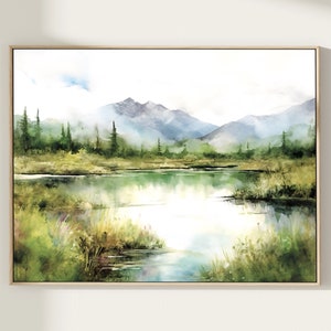 Denali National Park Travel Print Watercolor Wall Art Denali National Park Wall Hanging Home Décor Denali National Park Gift Art Lovers