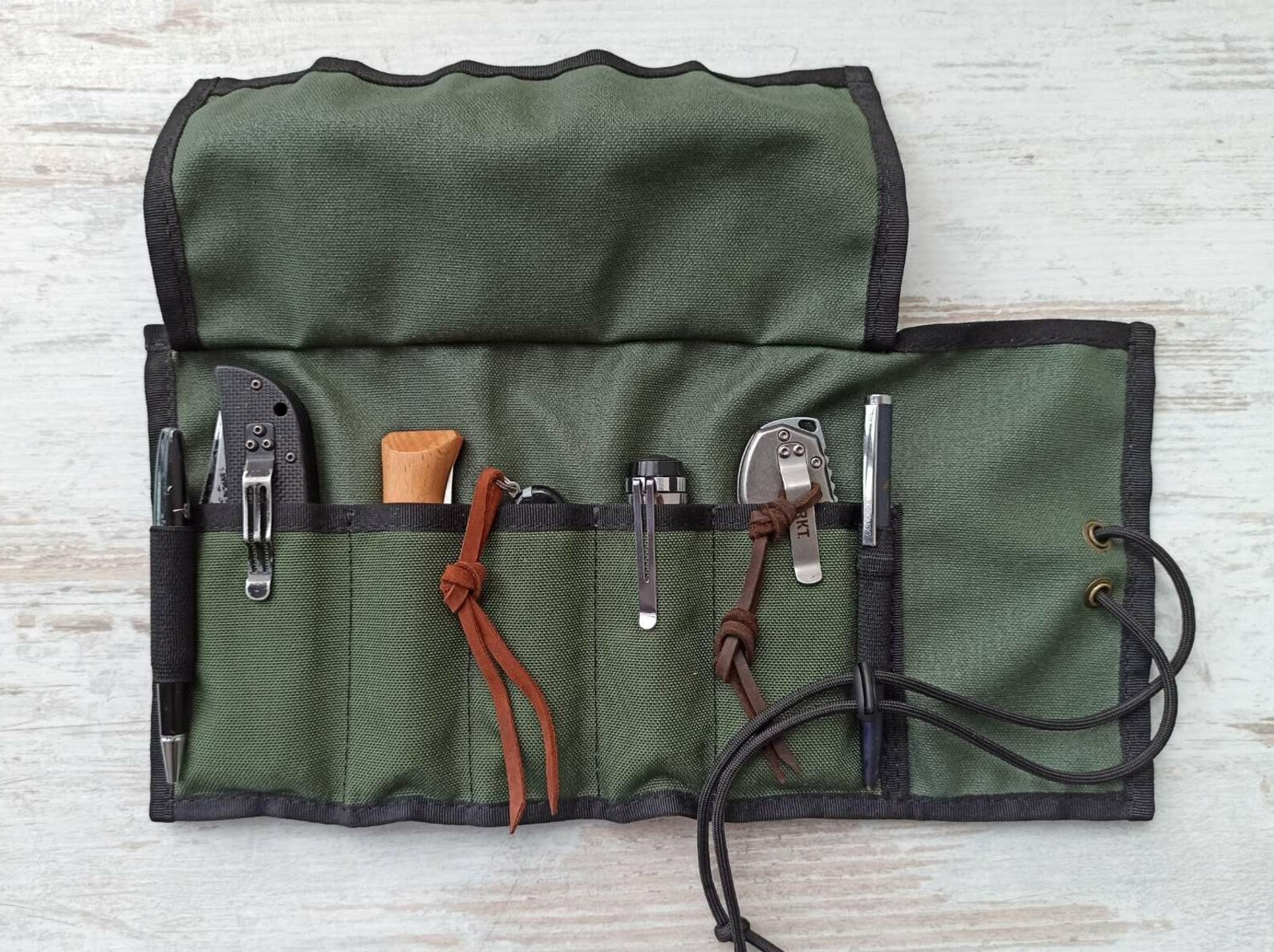 EDC Roll /edc knife roll up bag/1000d Cordura/case for Etsy