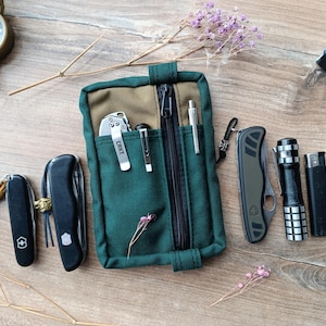 Organizador EDC, estuche EDC, bolsa para equipo EDC, organizador de bolsillo EDC, bolsa para hombres, regalo para él, regalo para esposo, regalo para Navidad, talla L