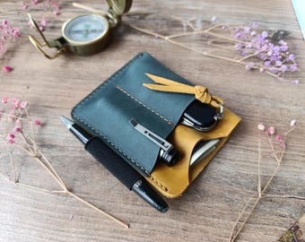 EDC/EDC pocket organizer/edc organizer/pocket organizer/edc pouch/pocket organizer edc/leather edc/leather pocket organizer/edc gear
