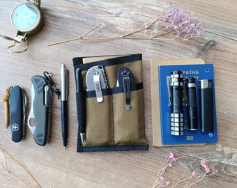 EDC pocket organizer/edc organizer /Edc Slip case/Notebook case/EDC Wallet/edc/pocket organiser/Front Pocket EDC/edc pouch/edc pocket Slip