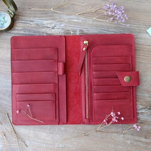 Familienpasshülle/Lederpasshülle/4 Reisepasshülle/Familienreisebrieftasche/Reisebrieftasche/Reisepasshülle/Lederreisebrieftasche