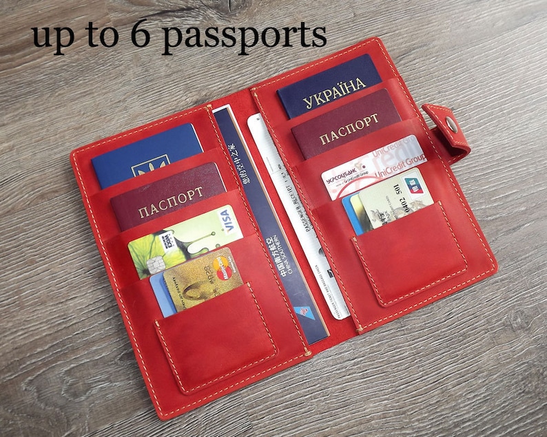 Family passport holder 6 Passports holder 4 Passports Etsy