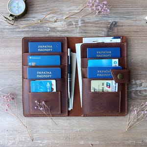 Family passport holder, 6 passport holder, Leather travel wallet, 4 passport holder, 8 passport holder, 10 passport holder, Christmas gift