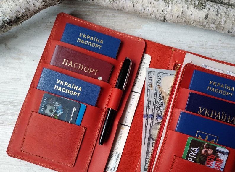 Family Passport Holder 6/passport Holder 10/family Passport Etsy