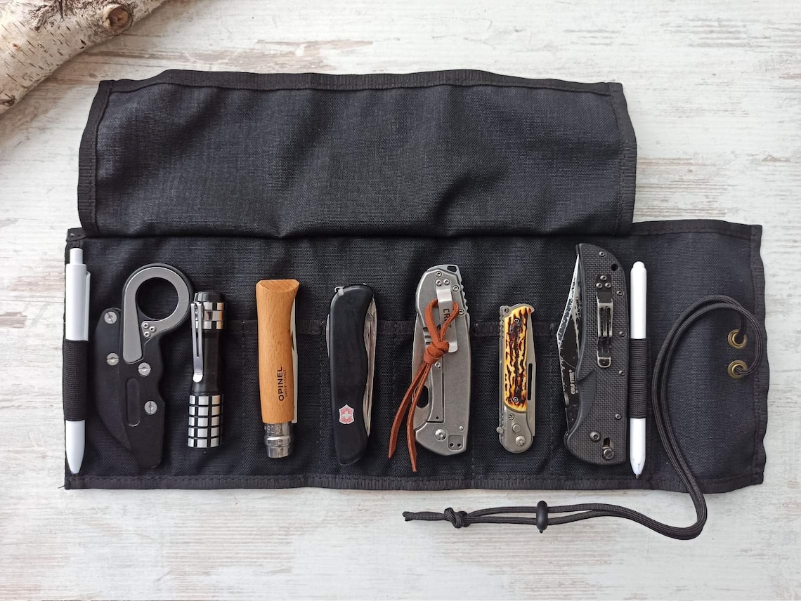 EDC Tool Roll /edc Knife Roll up Bag/1000d Cordura/case for Etsy