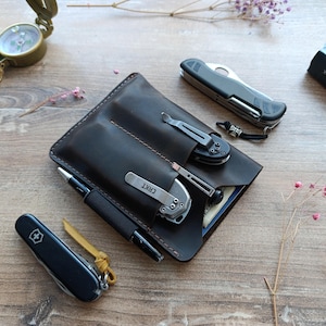 EDC/EDC pocket organizer/edc organizer/pocket organizer/edc pouch/pocket organizer edc/leather edc/leather pocket organizer/edc gear