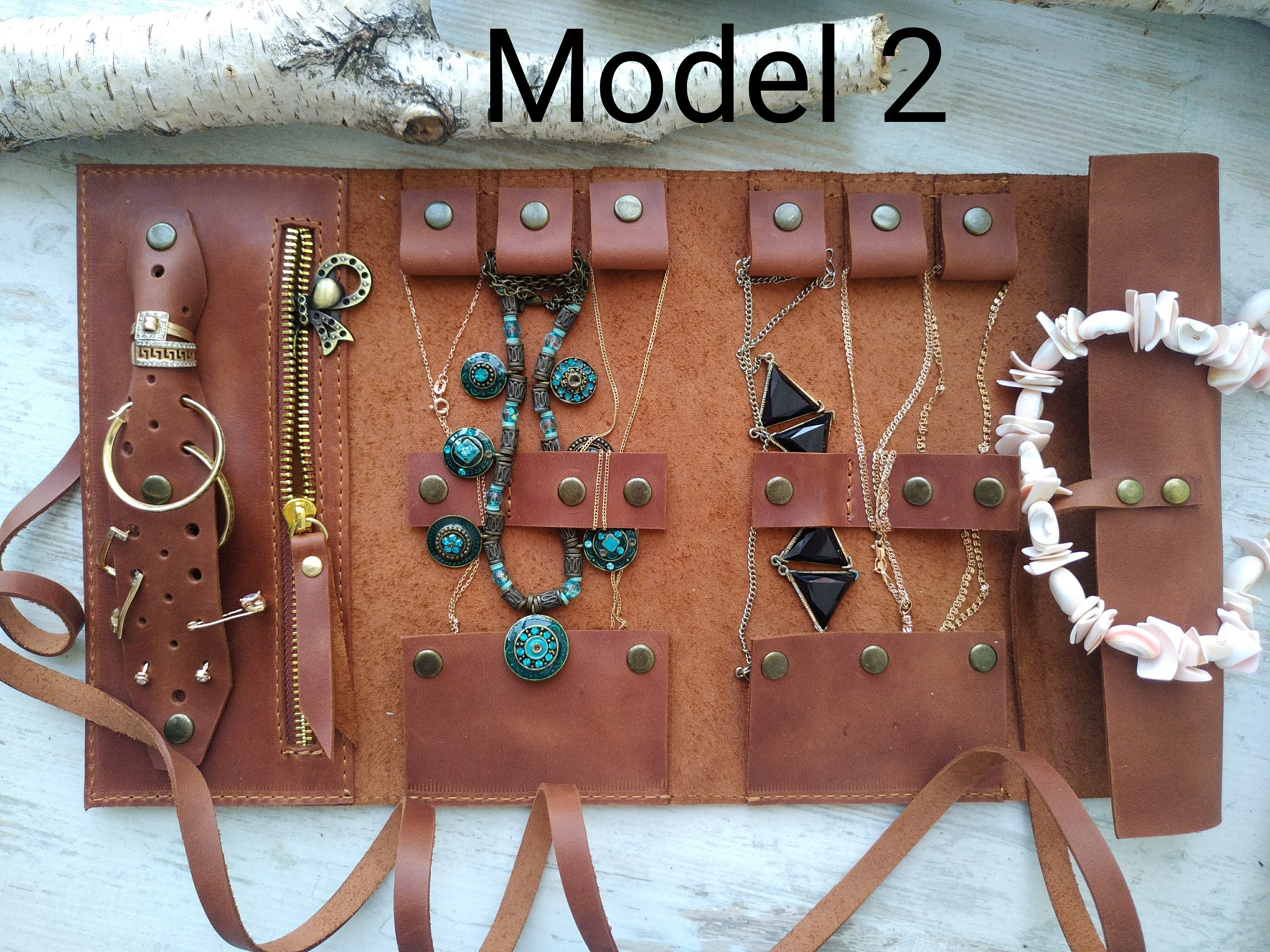 Personalized jewelry case/Leather travel jewelry Etsy