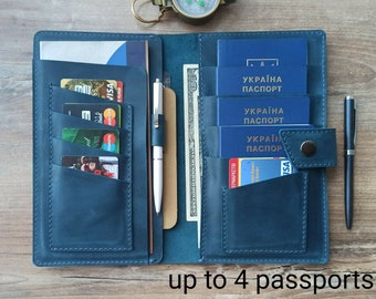 2 Passport Holder Family Passport Holder Leather 3 4 Passport