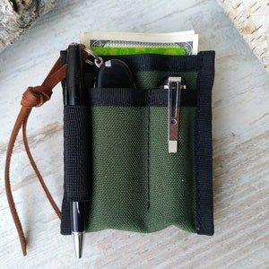 Organizador de bolsillo EDC/mini EDC/organizador EDC/cartera EDC de Cordura/bolsa EDC/bolsillo EDC deslizante/estuche deslizante EDC