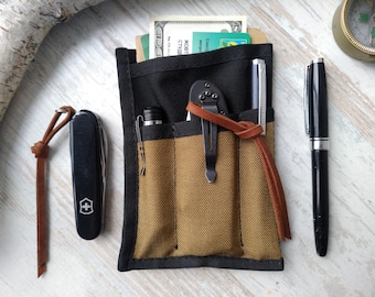 Edc Slip case/ Field note case/Notebook case/ EDC pocket organizer/edc gear/mens Notebook case/EDC Wallet/edc/edc pouch