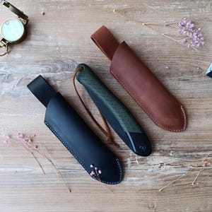 Custodia Bahco Laplander/Fodero per sega Bahco Laplander/Fodero per sega pieghevole Bahco Laplander in pelle/custodia per sega/attrezzatura da bushcraft/