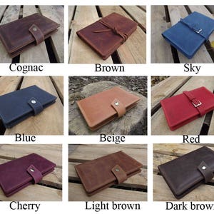 Travel wallet/leather travel wallet/family passport holder/4, 6,8,10 passport holder /family travel wallet/travel document organizer image 9