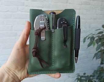 EDC organizer/Leather edc organizer  for field notes/edc pocket organizer/edc/pocket organizer edc/pocket organizer/leather pocket organizer