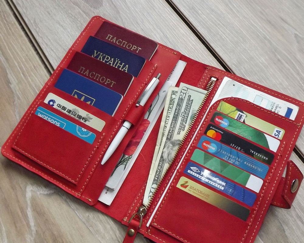 Family Passport Holder/leather Passport Holder/4 Passports Etsy