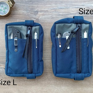 Organisateur EDC, étui EDC, équipement EDC, pochette EDC, pochette de rangement de poche pour hommes, sac d'équipement EDC, cadeau, cadeau de Noël, taille XL