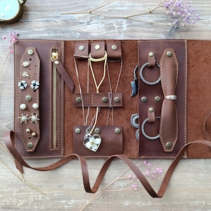 Travel jewelry case, travel jewelry organizer, jewelry organizer travel, jewelry roll, Bridesmaid Gifts, Necklace case, Christmas gift