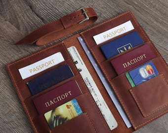 Family passport holder \6 Passports holder \ 4 Passports holder\ 8 Passports holder\10 Passports holder\ travel wallet\leather travel wallet