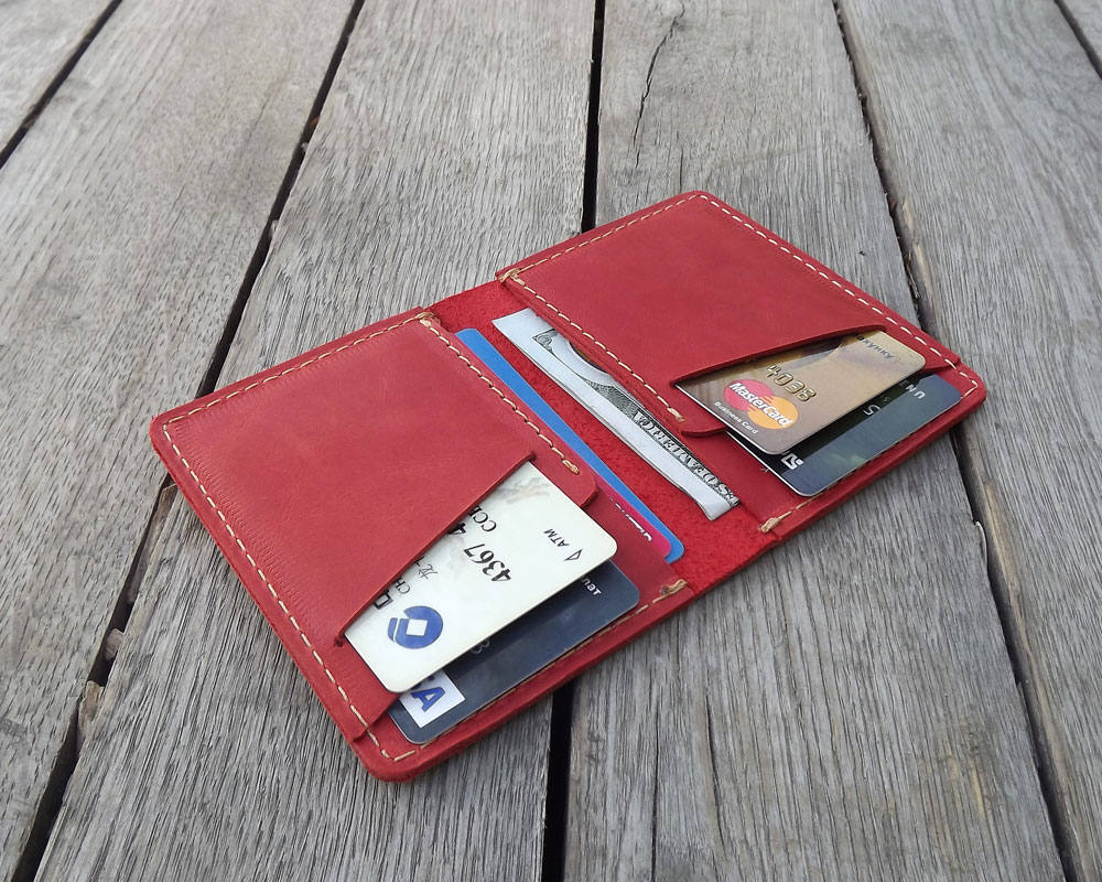 Mens Card Walletleather Cardholderwallet for Cards Mini Etsy UK