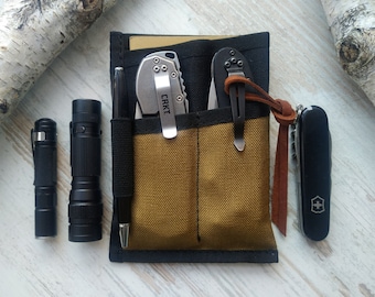 Edc Slip case/ Field note case/ minimalist Notebook/ EDC pocket organizer/edc gear/mens Notebook case/EDC Wallet/edc/edc pouch