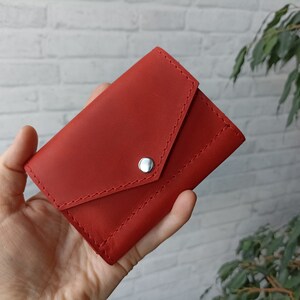 Ledergeldbörse / Lederkartenetui / Kartenetui / Kartenetui / Minimalistisches Portemonnaie / Personalisiertes Ledertaschenportemonnaie / Weihnachtsgeschenk