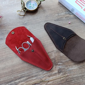 Estuche de manicura de cuero, estuche de manicura, estuche para cortaúñas, estuche de manicura, estuche para cortaúñas, regalo para esposa, regalo para madre