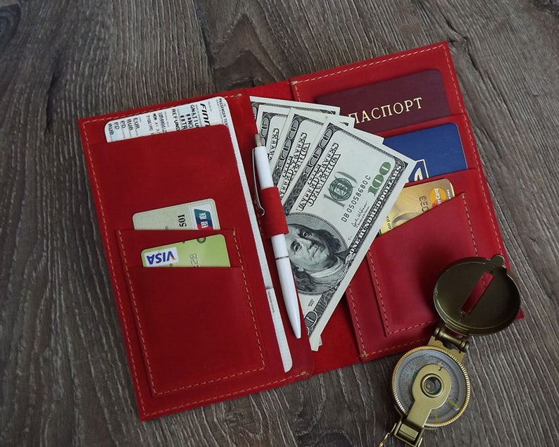 2 Passport Holder Family Passport Holder Leather 3 4 Passport Etsy