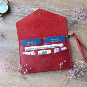 Porta pasaporte familiar/Cartera de viaje de cuero/Porta pasaportes para 2/Estuche para 2 pasaportes/Bolso de viaje, Cartera para 2 pasaportes, Funda para pasaporte