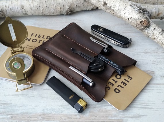 Taschen-Organizer, edc-Tasche zum Tragen von taktischem Stift / Messer /  Telefon, EDC-Werkzeugtasche für Männer mit 4 Taschen  Werkzeugaufbewahrungs-EDC-Tasche, Nylongürtel-Utility-Organizer