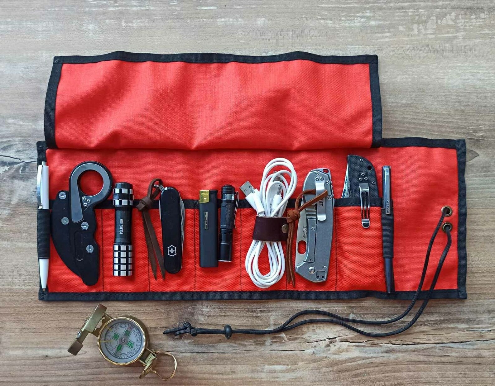 EDC Tool Roll /edc Knife Roll up Bag/1000d Cordura/case for Etsy