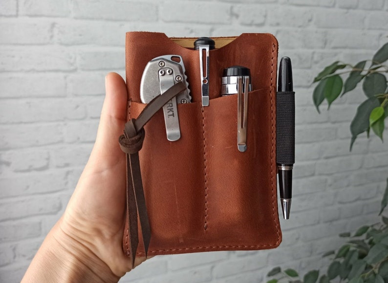 leather edc belt organizer